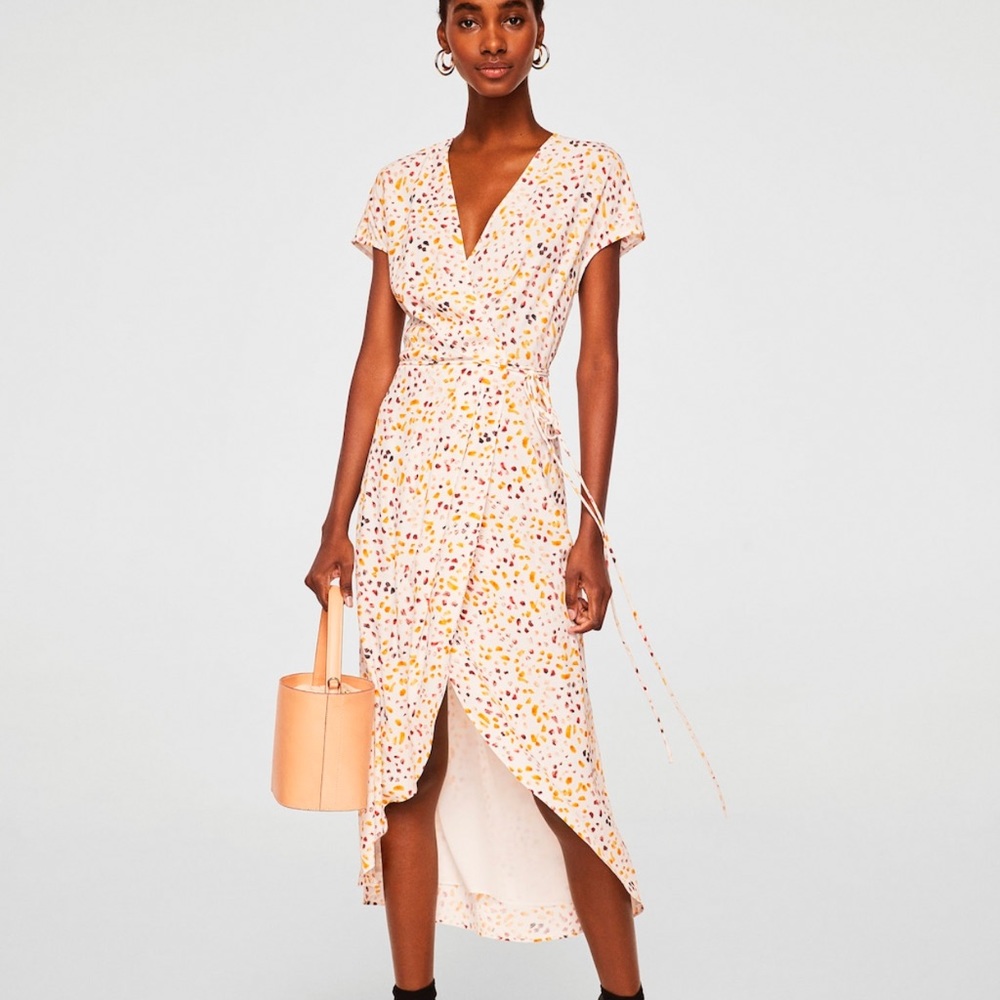 MANGO Wrap Dress